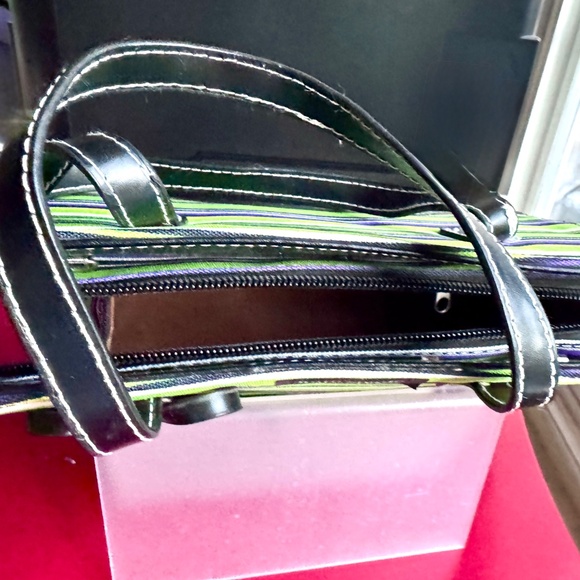 Kate Spade Multicolor Striped Tote Purse HandBag, Excellent Condition! - Picture 7 of 12